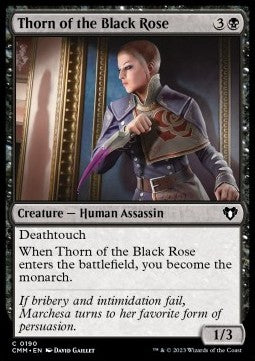 Commander Masters 0190 Thorn of the Black Rose (Foil)