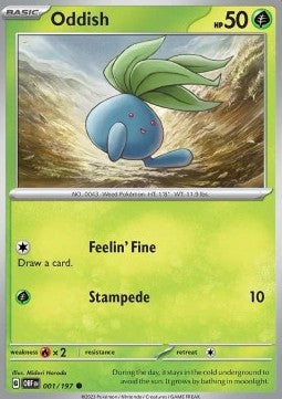 Obsidian Flames 001/197 Oddish