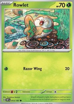 Obsidian Flames 013/197 Rowlet (Reverse Holo)