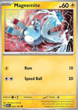 Obsidian Flames 063/197 Magnemite (Reverse Holo)