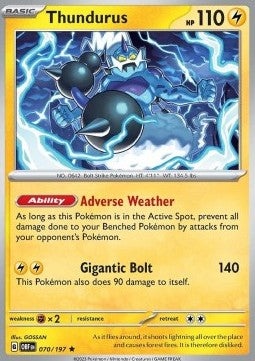 Obsidian Flames 070/197 Thundurus (Holo)