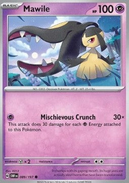 Obsidian Flames 089/197 Mawile (Reverse Holo)