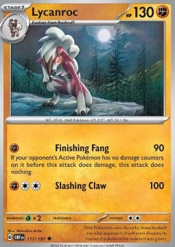 Obsidian Flames 117/197 Lycanroc