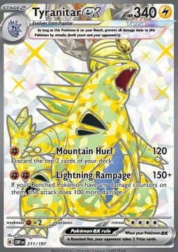 Obsidian Flames 211/197 Tyranitar ex