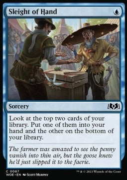 Wilds of Eldraine 0067 Sleight of Hand (Foil)