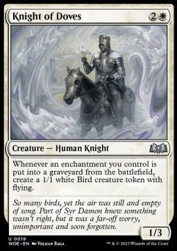 Wilds of Eldraine 0019 Knight of Doves (Foil)