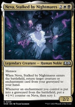 Wilds of Eldraine 0209 Neva, Stalked by Nightmares