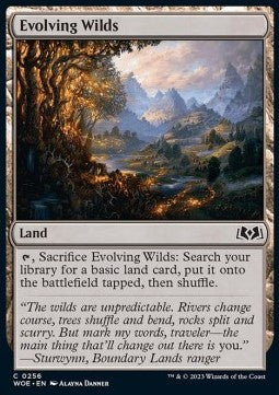 Wilds of Eldraine 0256 Evolving Wilds