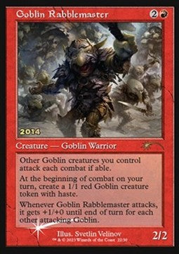 30th Anniversary Celebration 22/30 Goblin Rabblemaster (Date Stamped Foil)