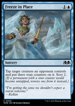 Wilds of Eldraine 0050 Freeze in Place (Foil)