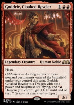 Wilds of Eldraine 0132 Goddric, Cloaked Reveler