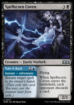 Wilds of Eldraine 0237 Spellscorn Coven (Foil)