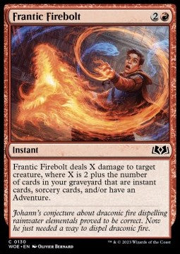 Wilds of Eldraine 0130 Frantic Firebolt (Foil)