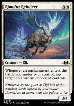 Wilds of Eldraine 0027 Rimefur Reindeer