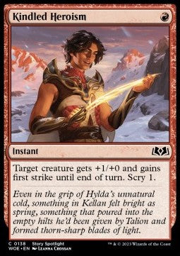 Wilds of Eldraine 0138 Kindled Heroism