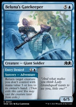 Wilds of Eldraine 0043 Beluna's Gatekeeper (Foil)