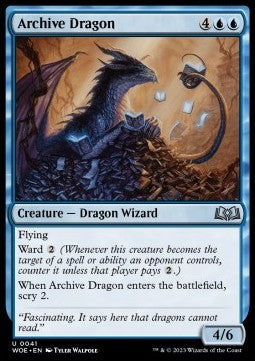 Wilds of Eldraine 0041 Archive Dragon