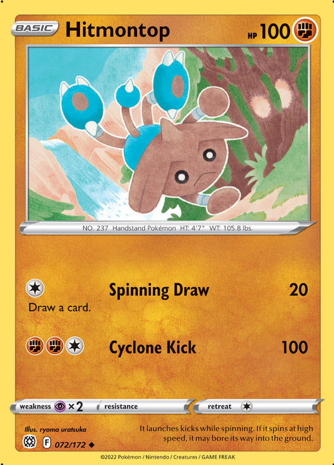 Brilliant Stars 072/172 Hitmontop (Reverse Holo)