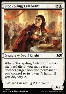 Wilds of Eldraine 0032 Stockpiling Celebrant