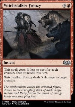 Wilds of Eldraine 0159 Witchstalker Frenzy (Foil)