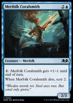 Wilds of Eldraine 0060 Merfolk Coralsmith