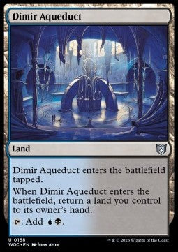 Wilds of Eldraine Commander 0158 Dimir Aqueduct