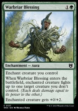 Wilds of Eldraine Commander 0137 Warbriar Blessing