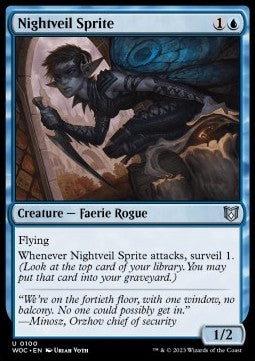 Wilds of Eldraine Commander 0100 Nightveil Sprite