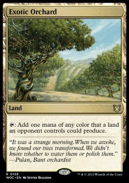 Wilds of Eldraine Commander 0159 Exotic Orchard