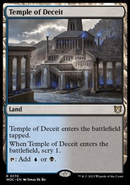 Wilds of Eldraine Commander 0170 Temple of Deceit