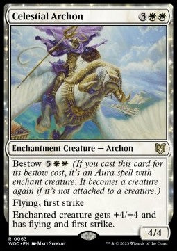 Wilds of Eldraine Commander 0063 Celestial Archon