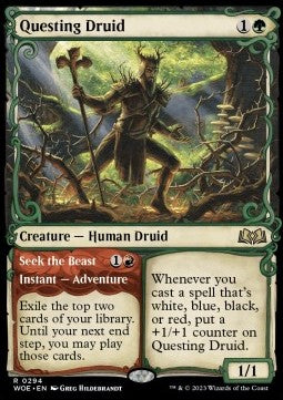 Wilds of Eldraine 0294 Questing Druid (Foil)