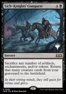 Wilds of Eldraine 0096 Lich-Knights Conquest (Silver Stamped Foil)