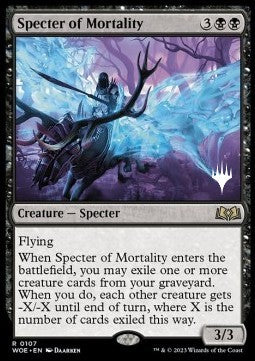 Wilds of Eldraine 0107 Specter of Mortality (Silver Stamped)