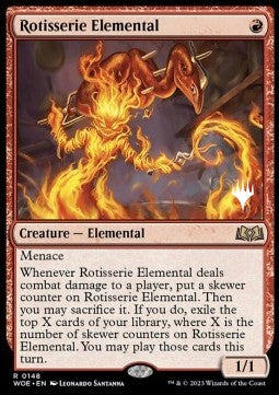 Wilds of Eldraine 0148 Rotisserie Elemental (Silver Stamped)