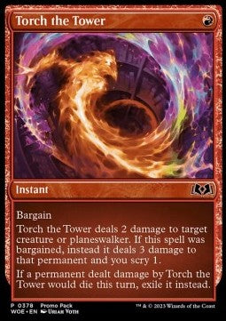 Wilds of Eldraine 0378 Torch the Tower (Foil Promo)