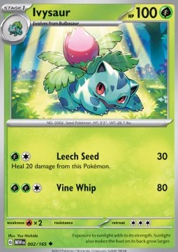 Pokemon 151 002/165 Ivysaur (Reverse Holo)