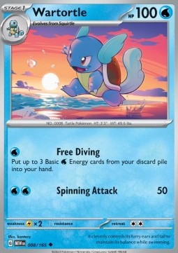 Pokemon 151 008/165 Wartortle