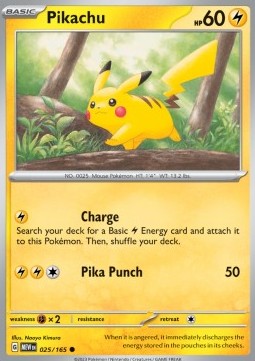 Pokemon 151 025/165 Pikachu