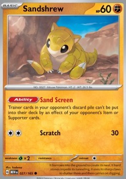 Pokemon 151 027/165 Sandshrew