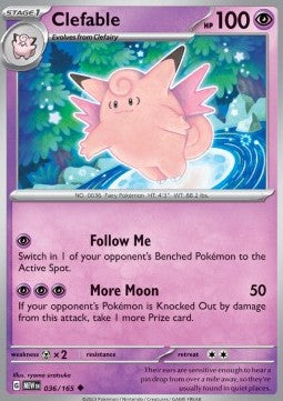 Pokemon 151 036/165 Clefable