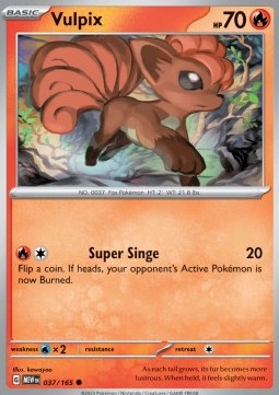 Pokemon 151 037/165 Vulpix