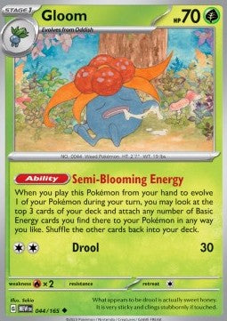 Pokemon 151 044/165 Gloom (Reverse Holo)