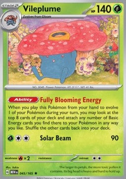 Pokemon 151 045/165 Vileplume (Holo)