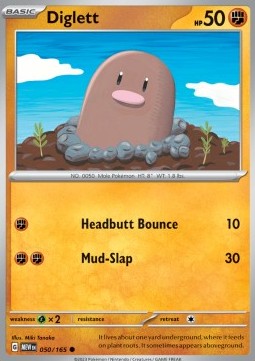 Pokemon 151 050/165 Diglett