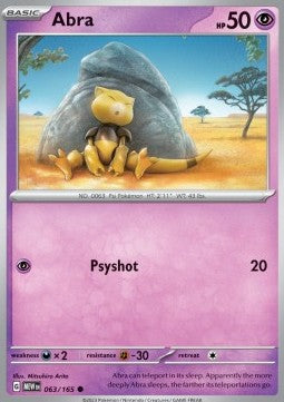 Pokemon 151 063/165 Abra (Reverse Holo)