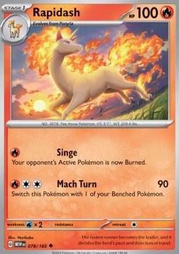 Pokemon 151 078/165 Rapidash