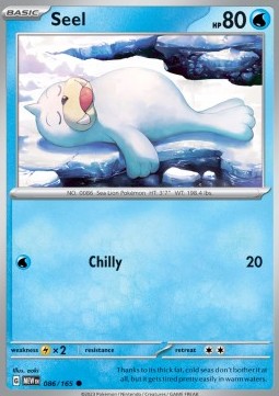 Pokemon 151 086/165 Seel