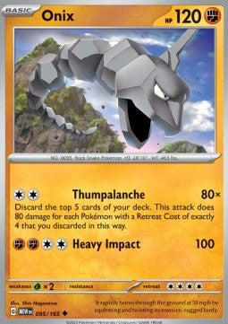 Pokemon 151 095/165 Onix