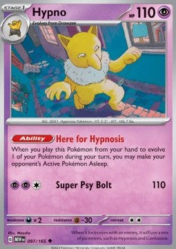 Pokemon 151 097/165 Hypno